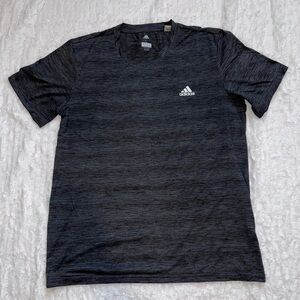 Adidas Men's Black/Grey T-Shirt